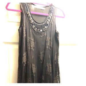 Miilla Brown Lace Mini-Dress